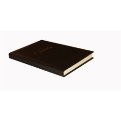 G�stebog - G�steb�ger med guldtryk sort kunstl�der Classic