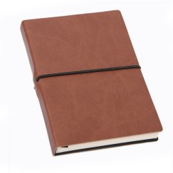 Notesbog - Notesb�ger brun italiensk kunstl�der model Portofino