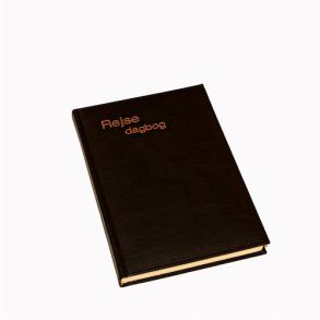 Rejsedagbog - Rejsedagb�ger sort italiensk kunstl�der Classic linieret