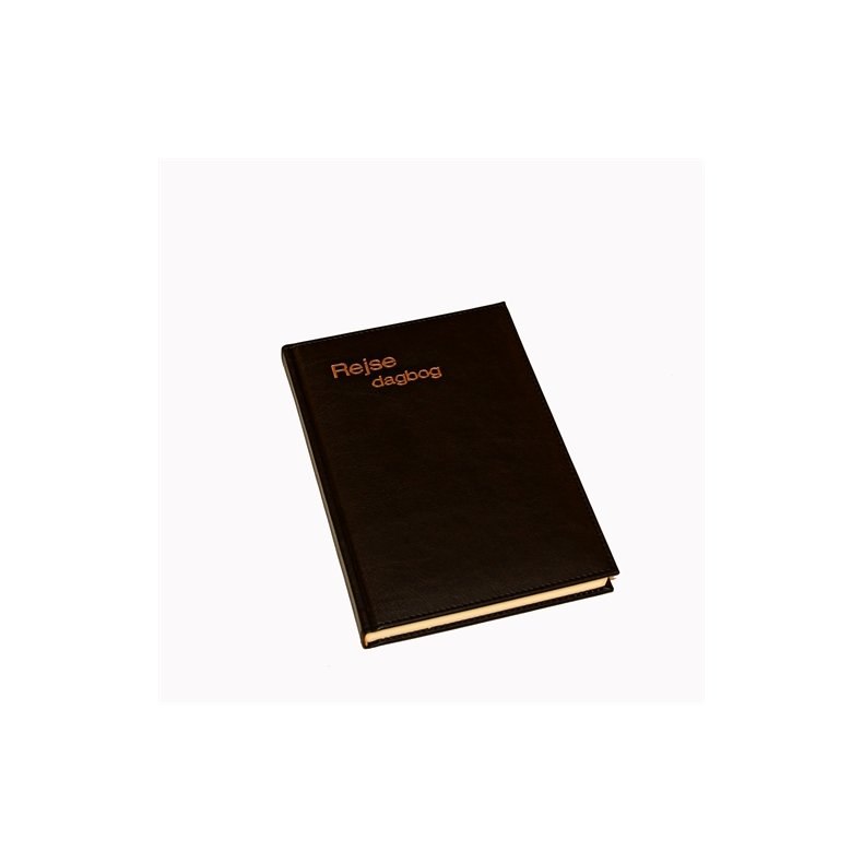 Rejsedagbog - Rejsedagb�ger sort italiensk kunstl�der Classic linieret