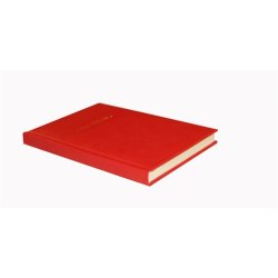 Guldtryk Mine opskrifter - R�d italiensk kunstl�der Ventura linieret