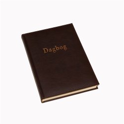 Dagbog - Dagb�ger A5 brun italiensk kunstl�der Classic blank
