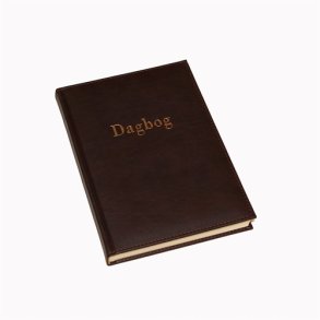 Dagbog - Dagb�ger A5 brun italiensk kunstl�der Classic blank