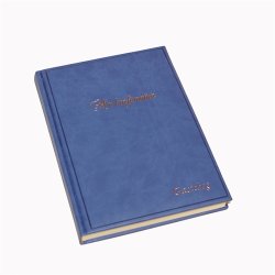 Ventura B5 lysebl� model - Guldtryk Min konfirmation-G�stebog