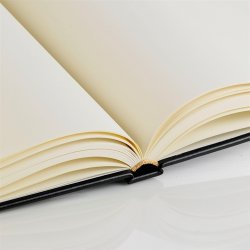 G�stebog - G�steb�ger - Vores bryllup med guldtryk sort Barok