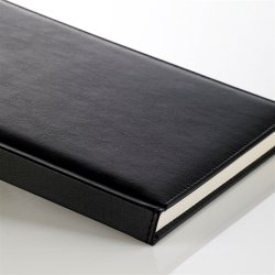 Notesbog - Notesb�ger sort italiensk kunstl�der model Classic