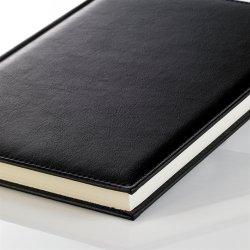 Notesbog - Notesb�ger sort italiensk kunstl�der model Classic