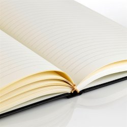 Notesbog - Notesb�ger sort italiensk kunstl�der model Classic