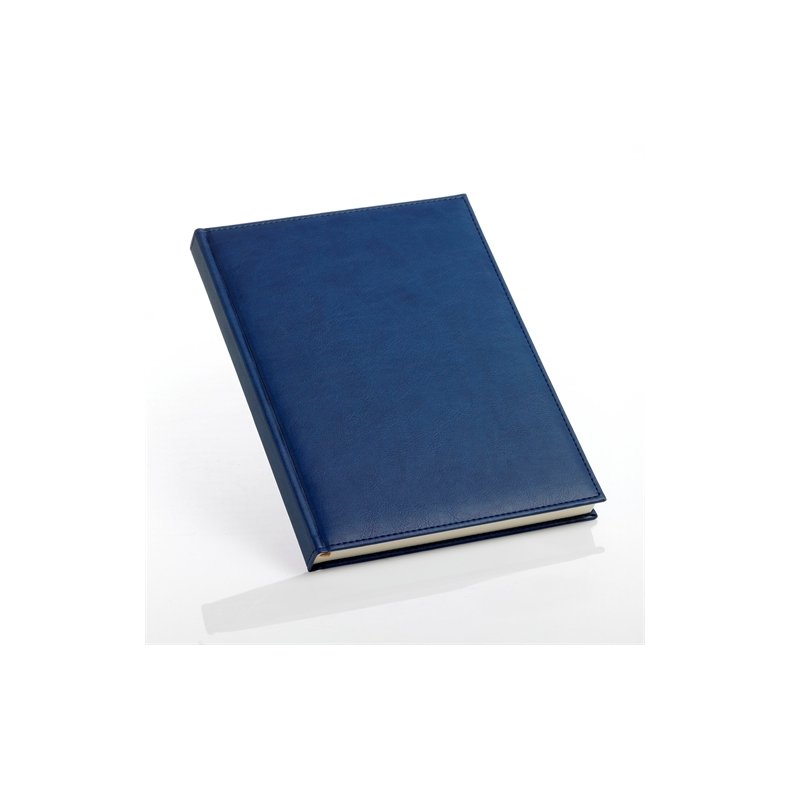 Notesbog - Notesb�ger A4 bl� italiensk kunstl�der model Classic