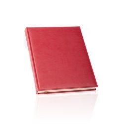 G�stebog - G�steb�ger A4 r�d italiensk kunstl�der model Classic