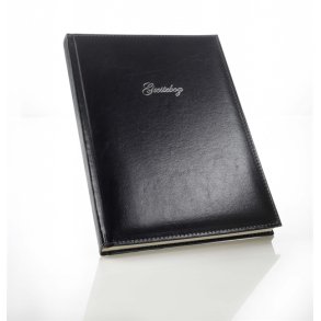 G�stebog - G�steb�ger bl� italiensk kunstl�der Copenhagen