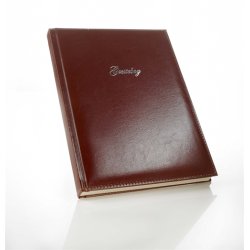 G�stebog - G�steb�ger brun italiensk kunstl�der Copenhagen