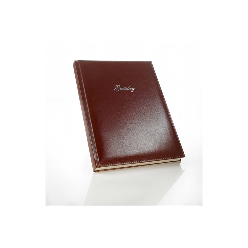 G�stebog - G�steb�ger brun italiensk kunstl�der Copenhagen