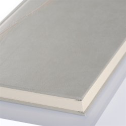 Notesbog - Notesb�ger beige italiensk kunstl�der model Dubai