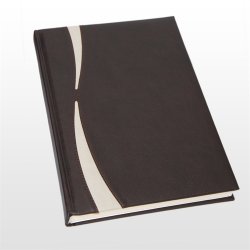 Notesbog - Notesb�ger brun italiensk kunstl�der model Dubai