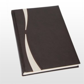 Notesbog - Notesb�ger brun italiensk kunstl�der model Dubai