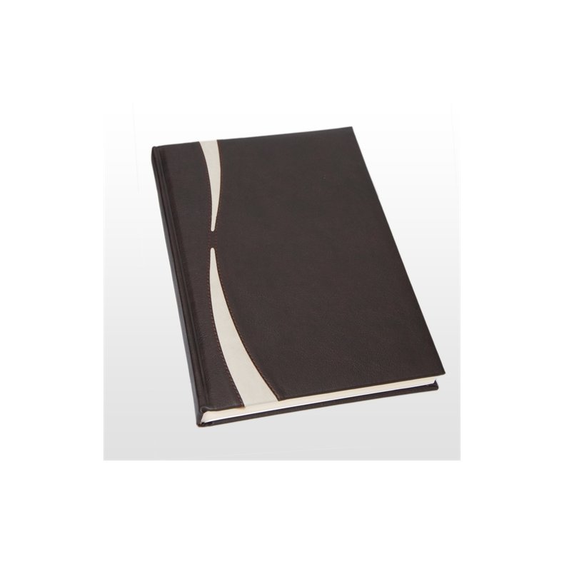 Notesbog - Notesb�ger brun italiensk kunstl�der model Dubai