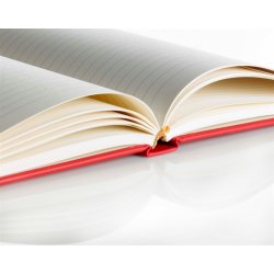 Guldtryk Mine opskrifter - R�d italiensk kunstl�der Ventura linieret