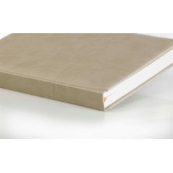 Salgsbog - Salgsb�ger A5 beige italiensk kunstl�der model Milano