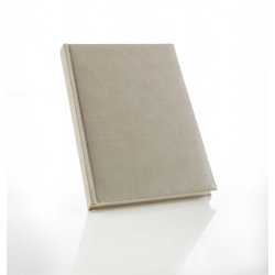 Salgsbog - Salgsb�ger A5 beige italiensk kunstl�der model Milano