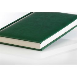 Notesbog - Notesb�ger A5 gr�n italiensk kunstl�der model Milano