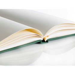 Notesbog - Notesb�ger A5 gr�n italiensk kunstl�der model Milano