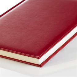 Notesbog - Notesb�ger A4 r�d italiensk kunstl�der model Classic