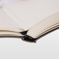 Notesbog - Notesb�ger brun italiensk kunstl�der model Portofino