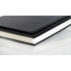 Salgsbog - Salgsb�ger A5 sort italiensk kunstl�der model Classic