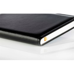 Salgsbog - Salgsb�ger A5 sort italiensk kunstl�der model Classic