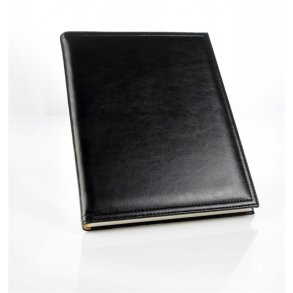Salgsbog - Salgsb�ger A5 sort italiensk kunstl�der model Classic
