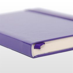 Notesbog - Notesb�ger A6 lilla italiensk kunstl�der model Toto Mini