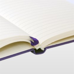 Notesbog - Notesb�ger A6 lilla italiensk kunstl�der model Toto Mini