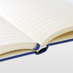 Notesbog - Notesb�ger A6 lysebl� model Toto Mini italiensk kunstl�der