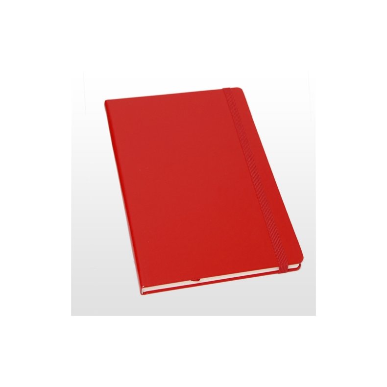 Notesbog - Notesb�ger A6 r�d italiensk kunstl�der model Toto Mini