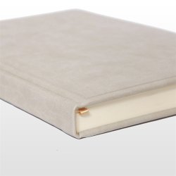 Notesbog - Notesb�ger A5 beige Milano italiensk kunstl�der 