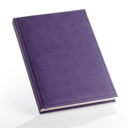 Notesbog - Notesb�ger lilla italiensk kunstl�der model Ventura