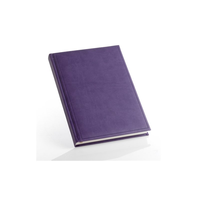 Notesbog - Notesb�ger lilla italiensk kunstl�der model Ventura