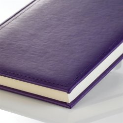 Notesbog - Notesb�ger lilla italiensk kunstl�der model Ventura