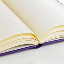 Notesbog - Notesb�ger lilla italiensk kunstl�der model Ventura