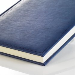 Notesbog - Notesb�ger lysebl� italiensk kunstl�der model Ventura