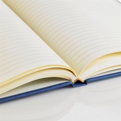 Notesbog - Notesb�ger lysebl� italiensk kunstl�der model Ventura