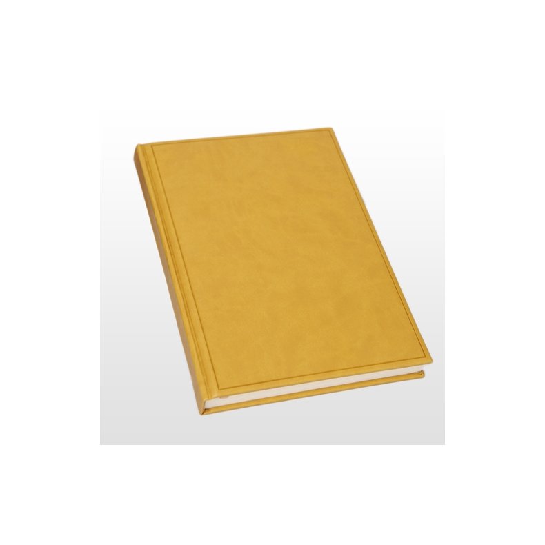 Notesbog - Notesb�ger gul italiensk kunstl�der model Ventura