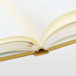 Notesbog - Notesb�ger gul italiensk kunstl�der model Ventura